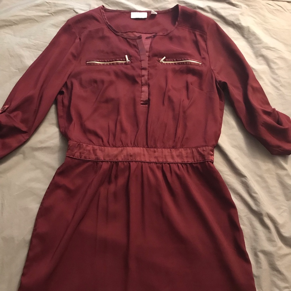 Burgundy New York & Company Dress